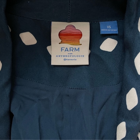 Farm Rio Anthropologie Long-Sleeve Blazer Dress XS - Picture 9 of 10